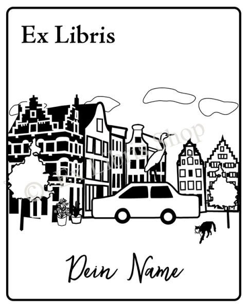 Exlibris •Amsterdam Reiher•